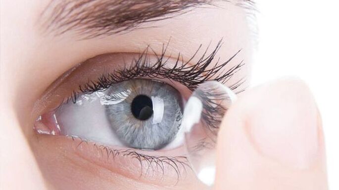 The optical method of correcting vision is to wear contact lenses. 