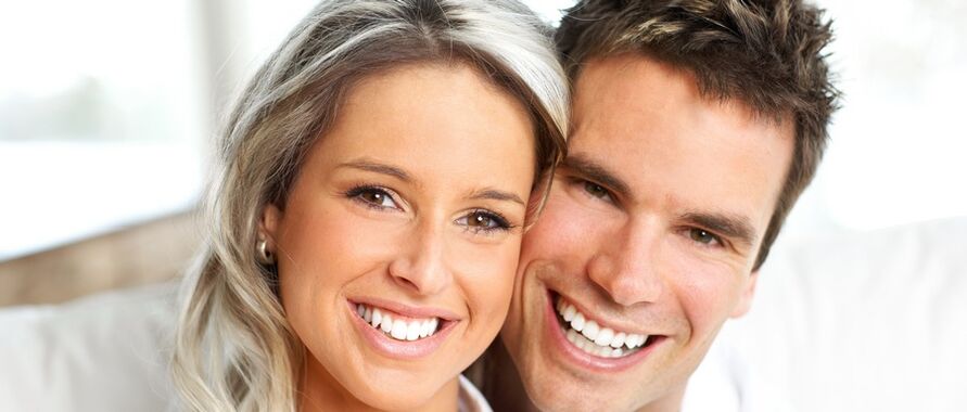 women and men with good vision after recovery